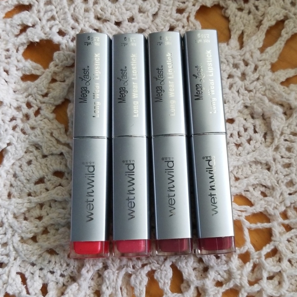 Wet n Wild Mega Last Long Wear Lipstick Bundle
